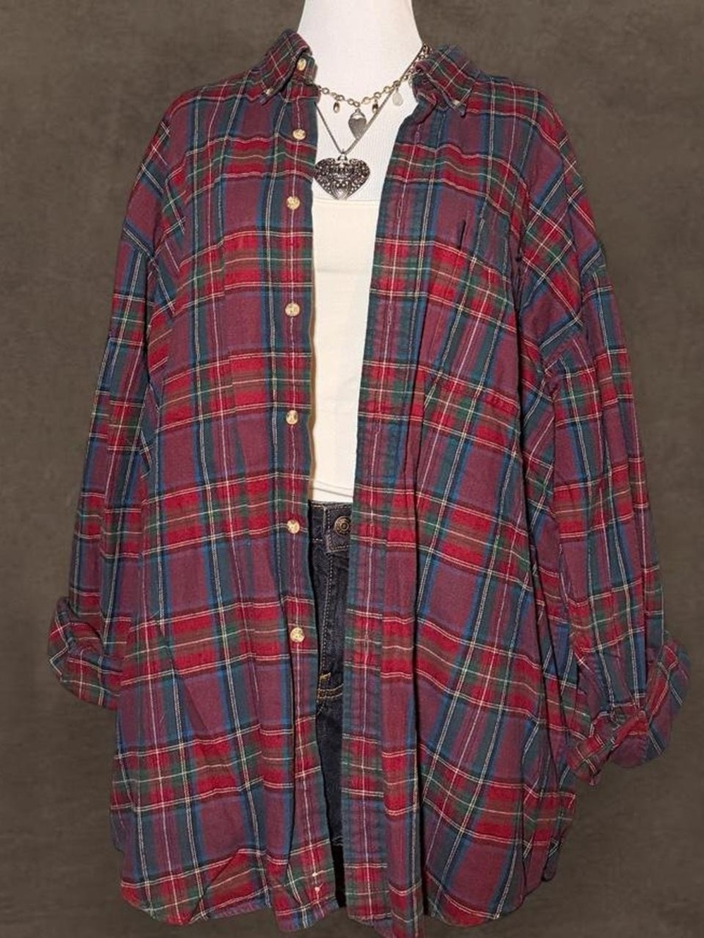 Red and green flannel